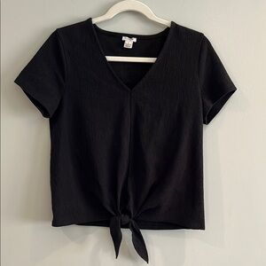 Womens  J Crew Factory  V-Neck Tie-Front Top